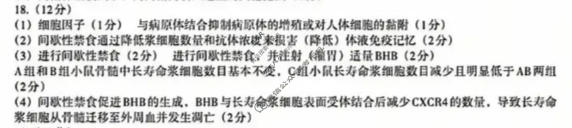 南昌市2026届高三年级四月检测生物答案