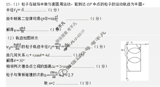 辽宁省2026届四月高考质量调研物理答案