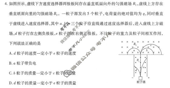 [天一大联考]湖南省2025-2026学年高二4月联考(HUN202604)物理试题