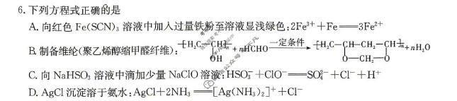 炎德英才大联考(Q10)长沙市一中2026届高三月考试卷(十)10化学试题