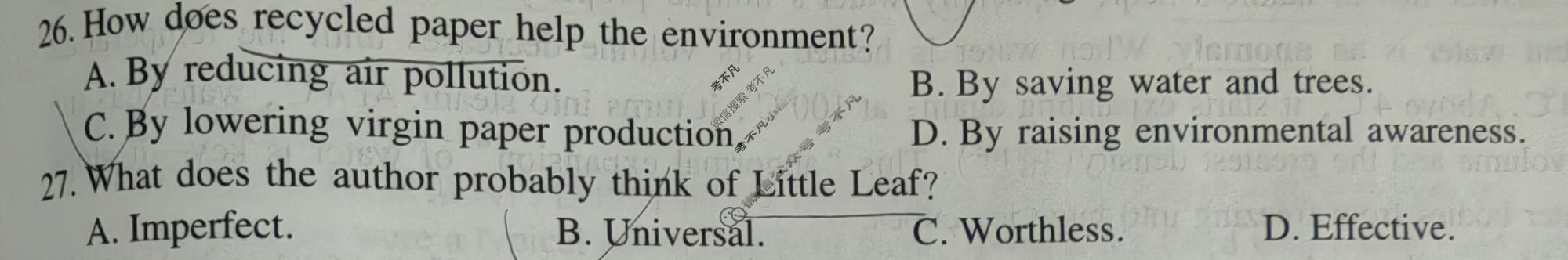 [智慧上进]2026届高考冲刺·预测训练(三)3英语II-26-1试题