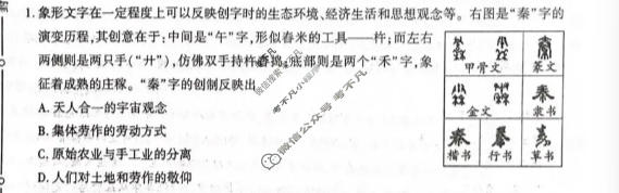 咸阳市2026届高考模拟检测(4月)历史试题