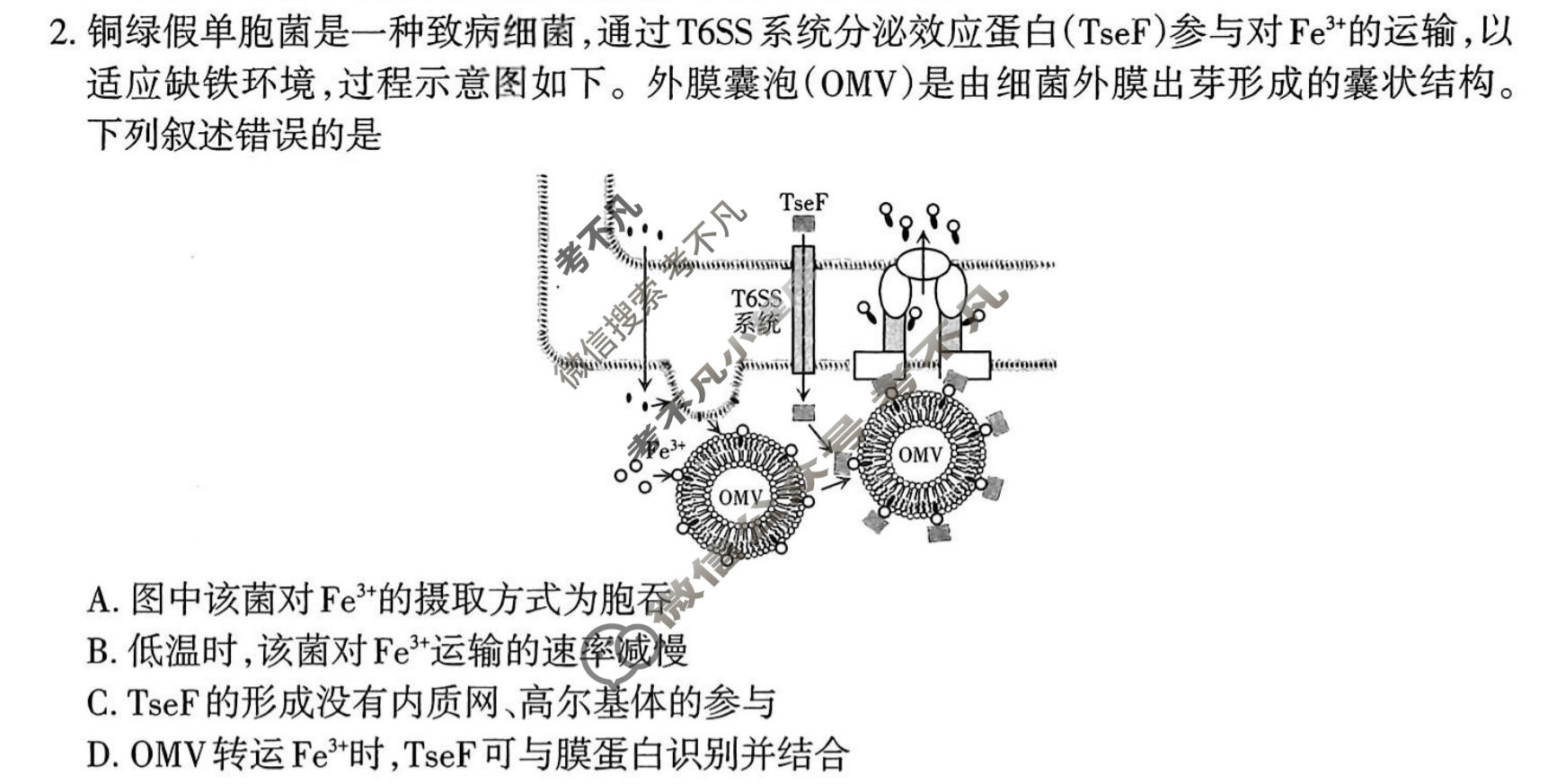 山西省太原市2026年高三年级模拟考试(二)(太原二模)生物试题