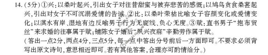 洛阳市2025-2026学年第二学期高二期中考试语文答案