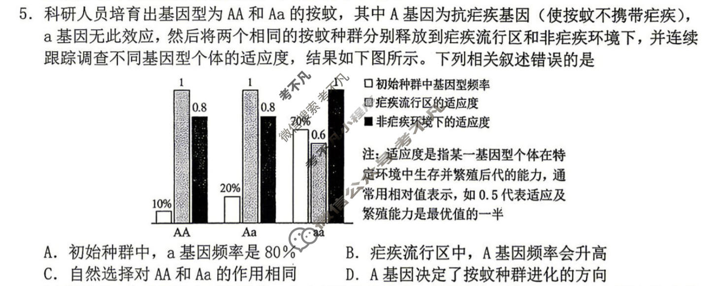 [萍乡二模]2026年萍乡市高三第二次模拟考试生物试题