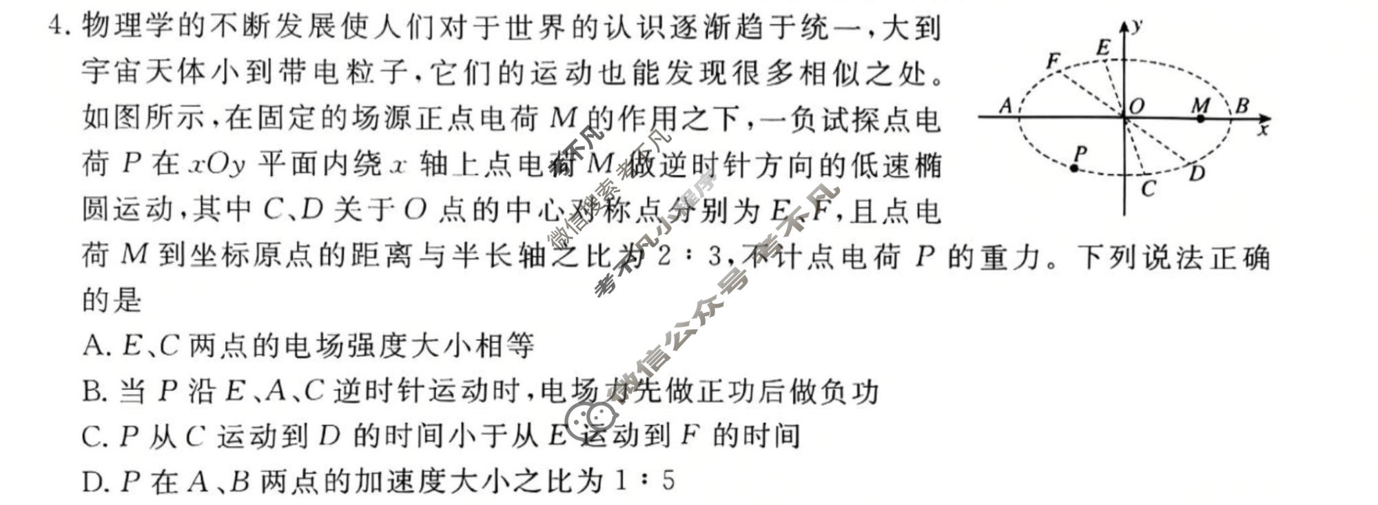 高三2026普通高中学业水平选择性考试冲刺卷HN(四)4物理(新)试题