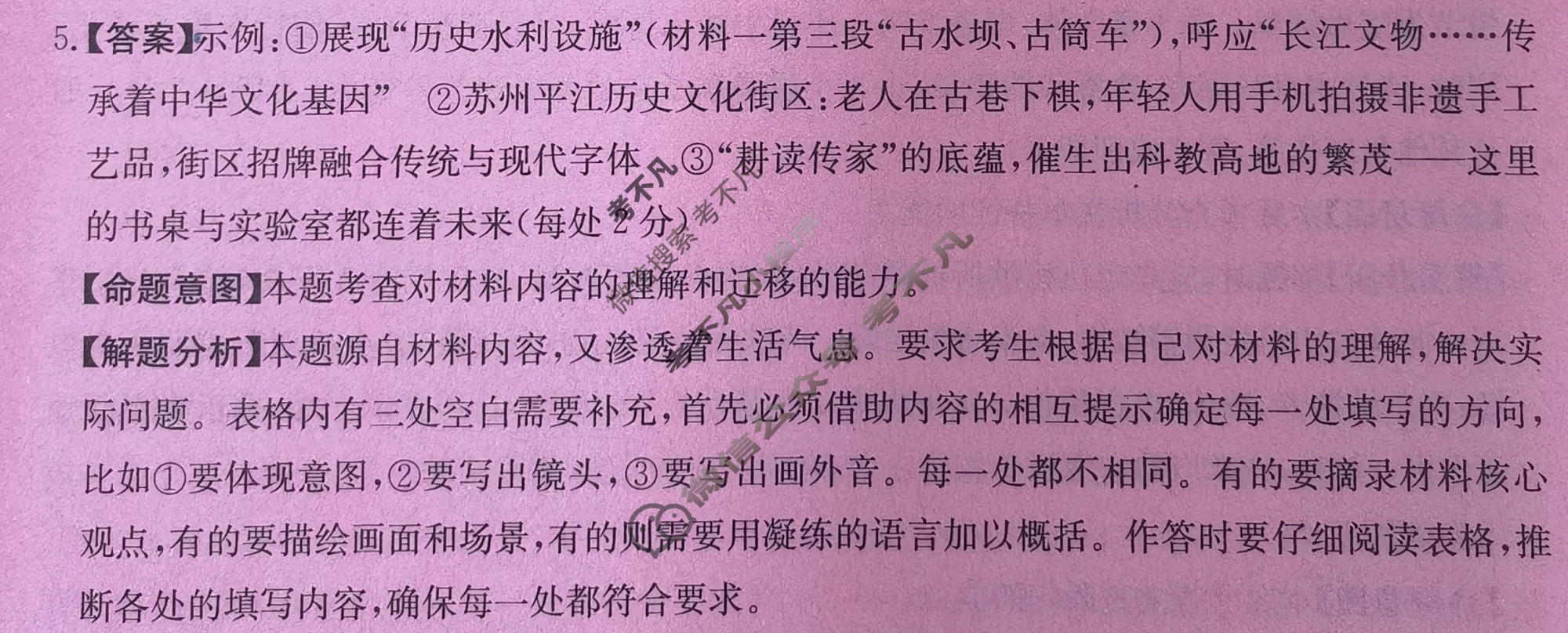 2026年全国100所名校高考模拟示范卷·语文(九)9[26·(新高考)ZX·MNJ·语文·QG]答案