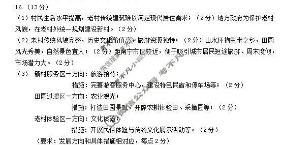 菏泽市2026年高三二模考试(5月)地理答案