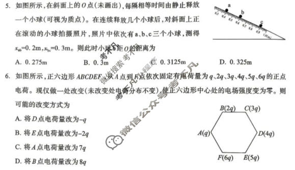 豫西北教研联盟(洛平许济)2025-2026学年高三质量检测(5月)物理试题