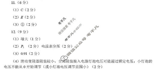 豫西北教研联盟(洛平许济)2025-2026学年高三质量检测(5月)物理答案