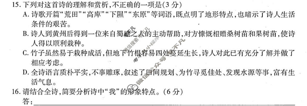 [天一大联考]海南省2025-2026学年高三年级5月联考(5)语文试题