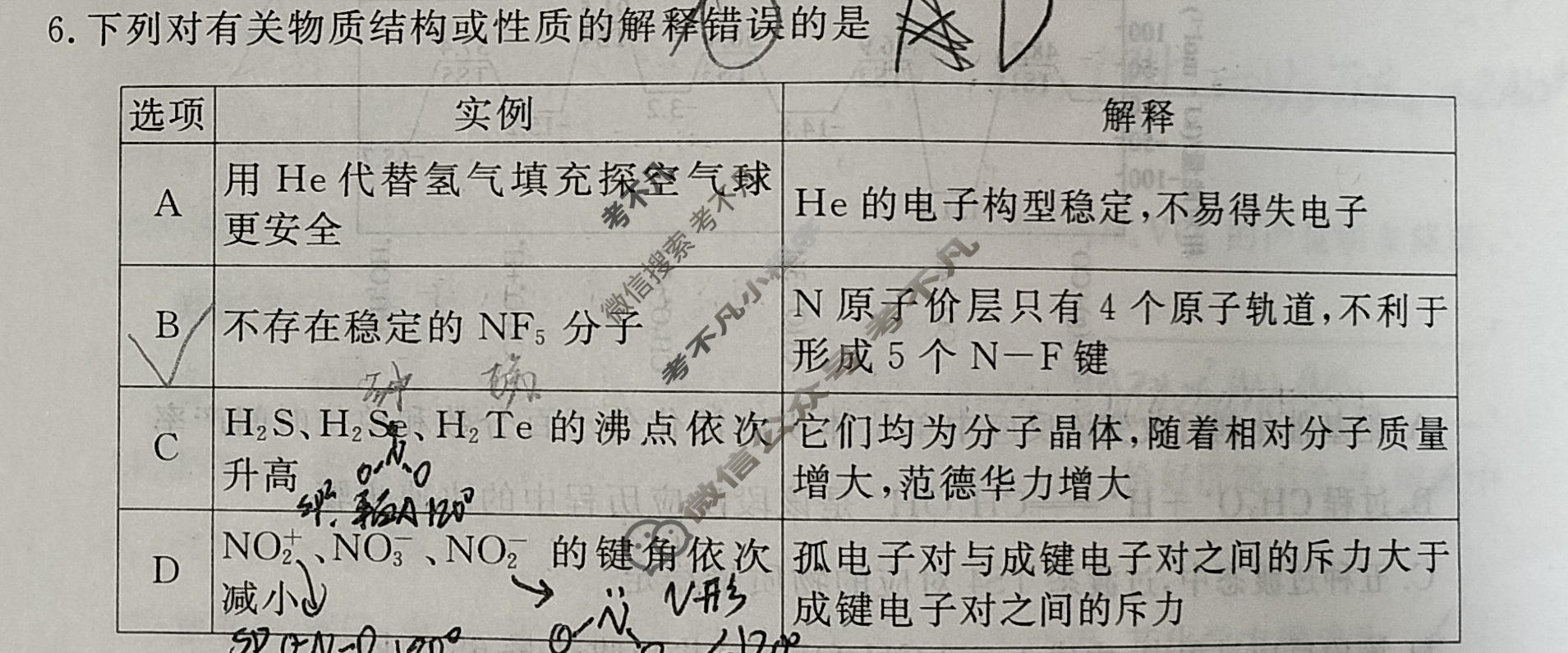 [黄冈八模·文海]2026届高三大练习(五)5化学(HB)试题