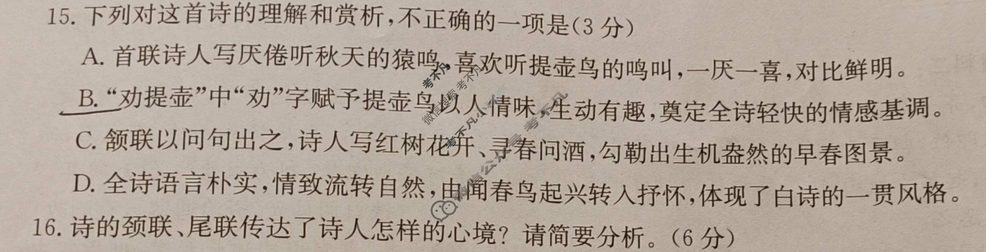 甘肃省金太阳2025-2026学年高二下学期5月联考(5.8)语文B1试题