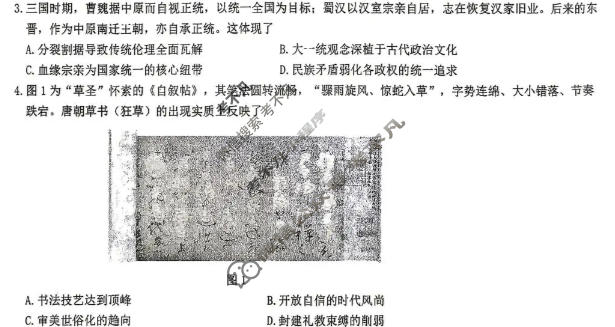 赣州市2026年高三年级适应性考试(2026.05)历史试题