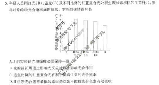 [天一大联考]新乡市2026届高三5月联考生物试题