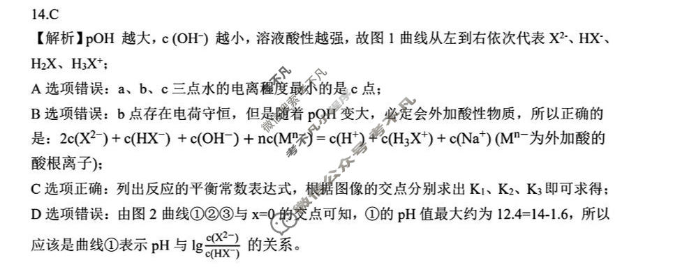 安徽省"江南十校"2026届高三学业质量检测(5月)化学答案