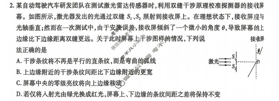 [金考卷]2026年普通高招全国统一考试临考预测卷物理B卷(山东)试题