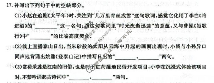 枣庄市2026届高三模拟考试(2026.05)语文试题
