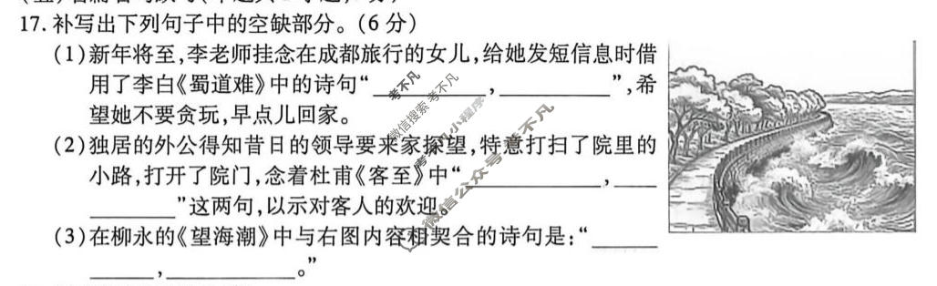 [点石联考]2026届高二年级学情调研(5月)语文试题