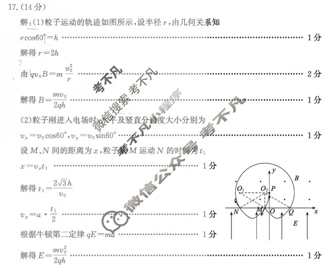枣庄市2026届高三模拟考试(2026.05)物理答案