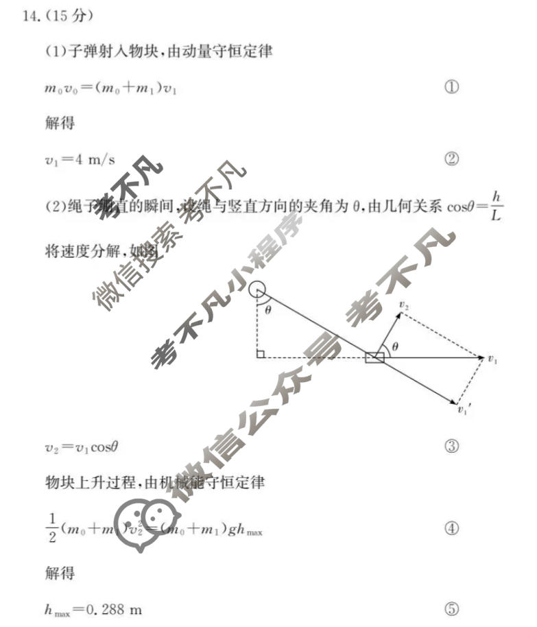 [湖北圆创]湖北省高中名校联盟2026届高三五月联合测评物理答案