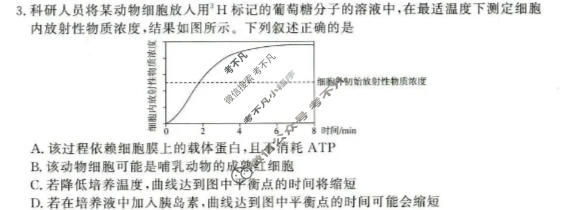[青桐鸣]普通高中2025-2026学年(下)高三年级5月联考生物试题