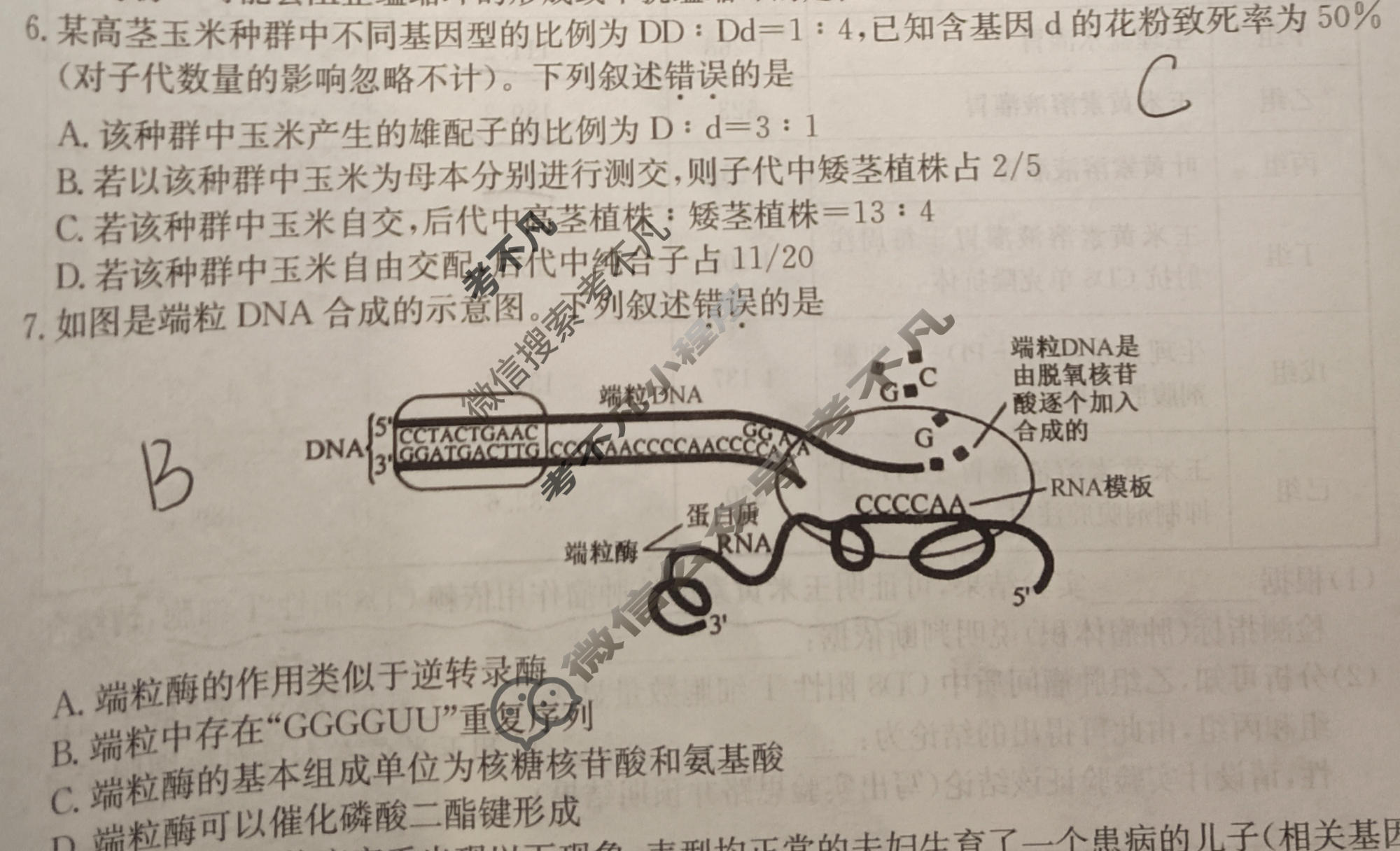 高三2026年普通高等学校招生全国统一考试猜题信息卷(一)1生物B3试题