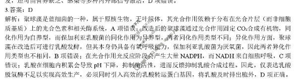 合肥一六八中学2026届高三最后一卷(5月)生物答案