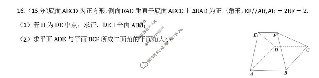 合肥一六八中学2026届高三最后一卷(5月)数学试题