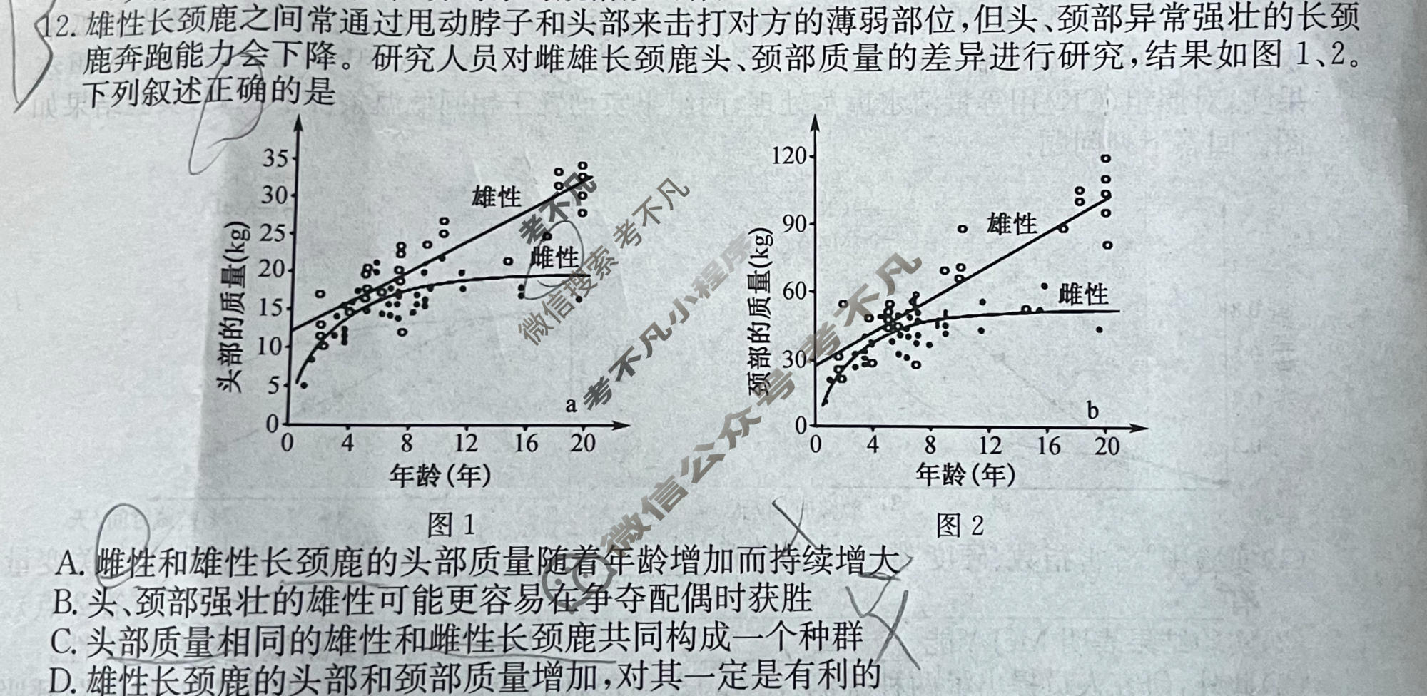 高三2026年普通高中学业水平选择性考试猜题信息卷(二)2生物B2试题