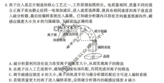 武汉市2026届高三年级五月供题(5月)物理试题