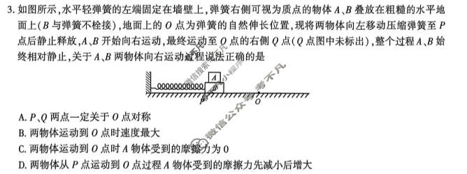 [皖江名校联盟]2026届高三质量检测(G-026)物理试题