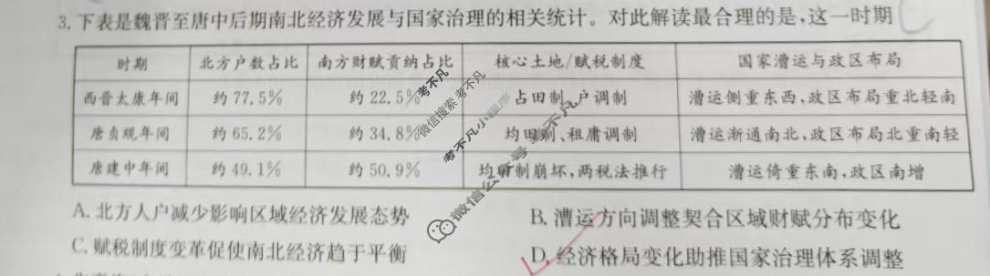 [九师联盟]2026届5月高三联考(5/1)历史(GX)试题