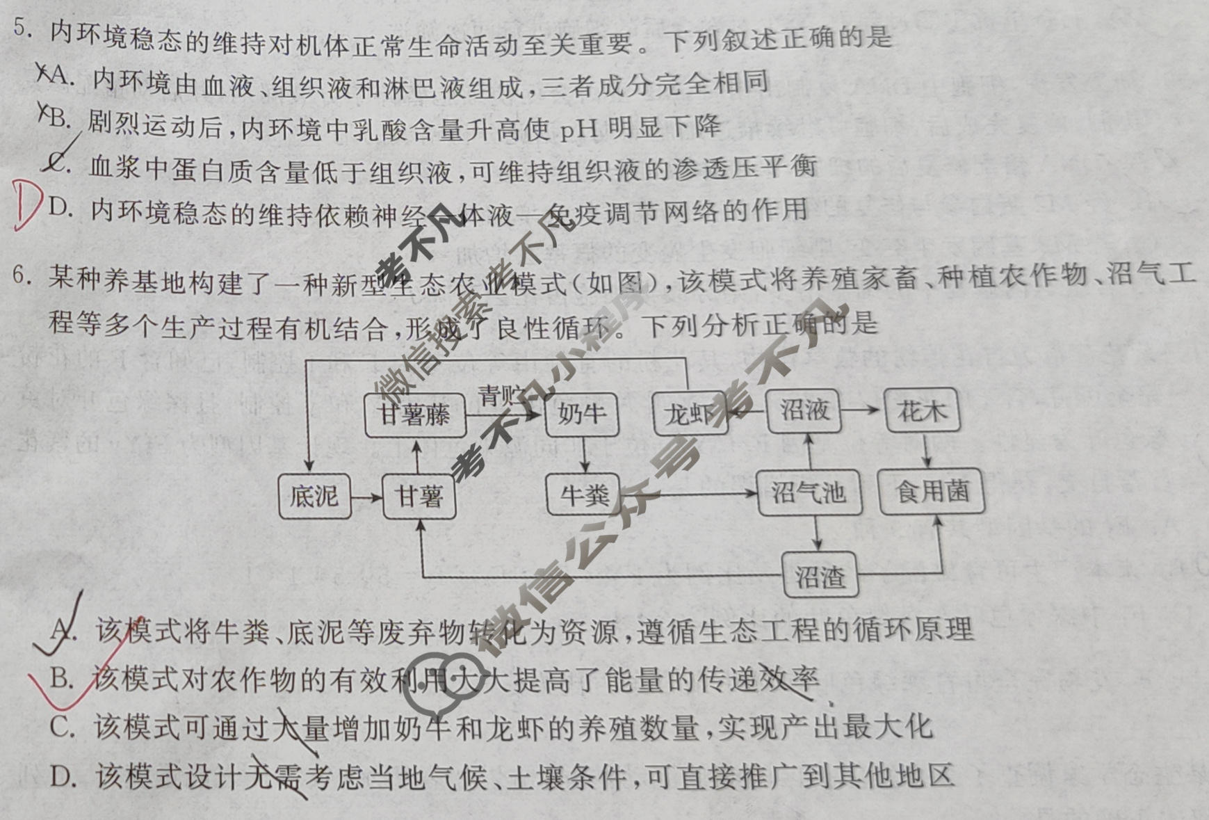 [天舟益考衡中同卷]2026年普通高中学业水平选择性考试模拟押题卷(一)1·生物(HJ)试题