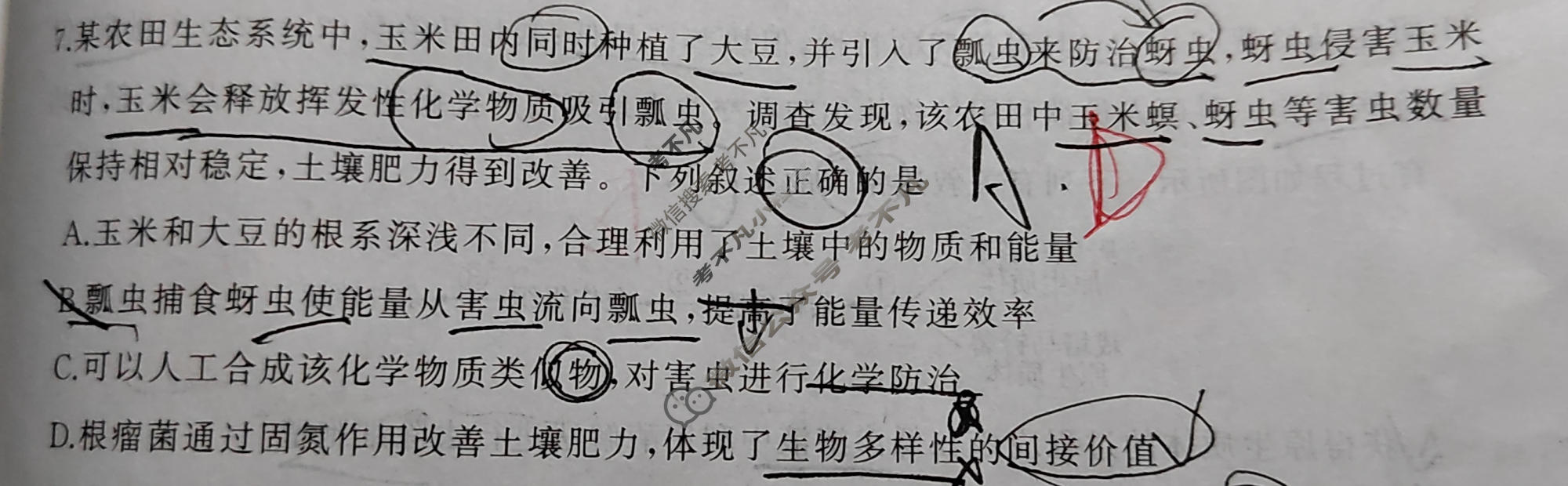 [百师联盟]2026届高三考前适应性训练(四)4生物(百E)试题