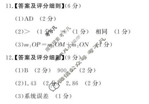 [青桐鸣]普通高中2025-2026学年(下)高二年级5月联考物理(A卷)答案