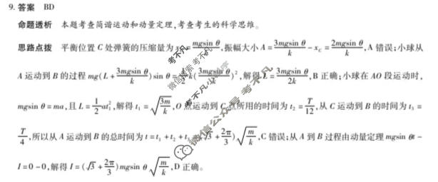 [天一大联考]湖南省2025-2026学年高三5月联考(HUN202605)(最后一卷)物理答案