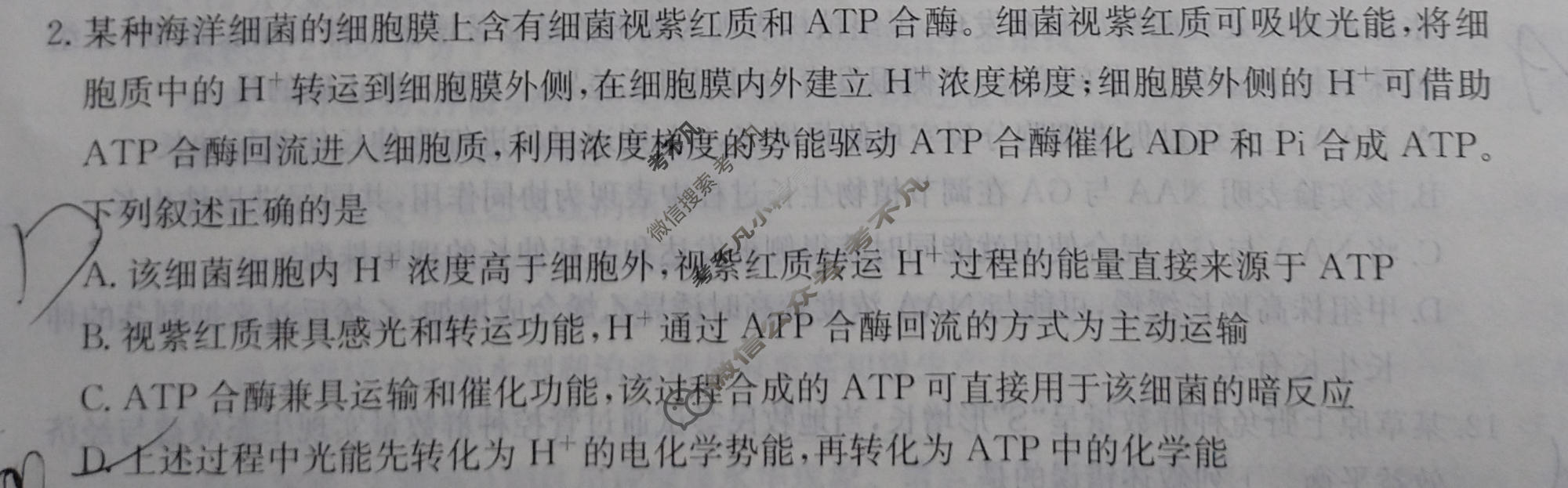 [省十教育]2026届高三最后一卷生物试题