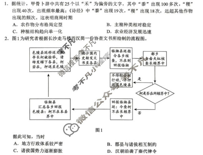福建省名校联盟2026届高三联考(5月)历史试题