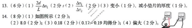 青岛市2026年高三年级第三次适应性检测(5月)物理答案