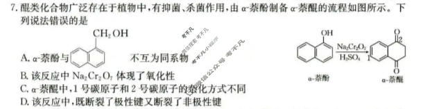 河北省金太阳2025-2026学年高二6月联考(6.11)化学B2试题