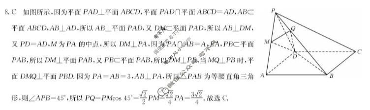 [洛阳强基联盟]2025-2026学年高一6月检测数学答案