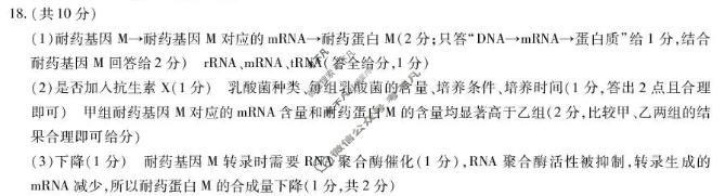 [天一大联考]河南省2025-2026学年下学期高一6月联考(HN202606)生物答案