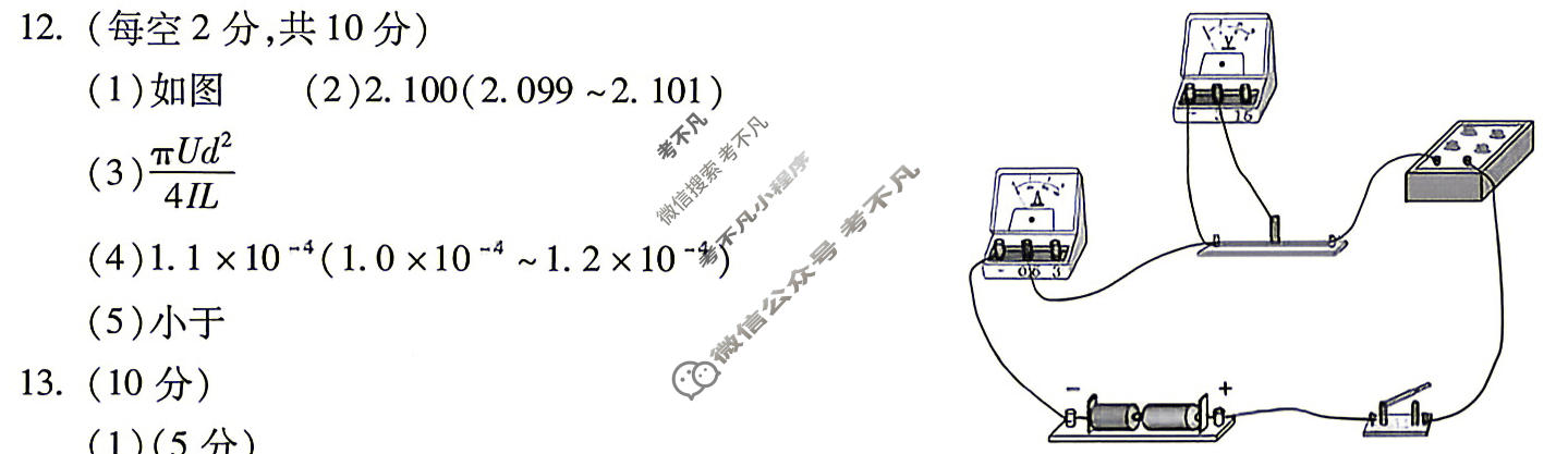 安徽省2027届高三调研性监测(8月)物理答案