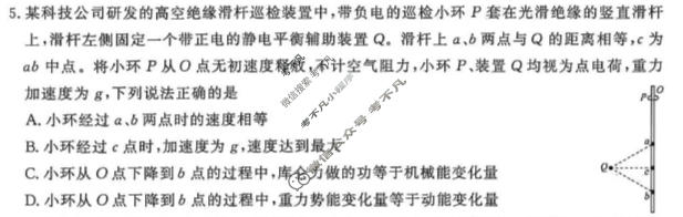 [点石联考]2027届高二秋季入学学情检测物理试题