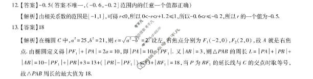 [上进联考]广东省2026年高三年级9月供题训练数学答案