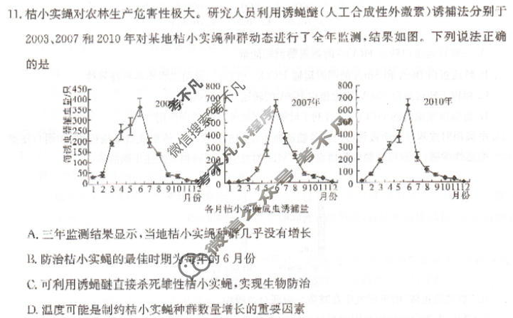 湖南省2027届高三9月联考(27J)生物试题