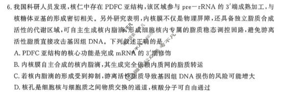 [鼎尖教育]2026-2027学年高三年级10月联考生物B试题